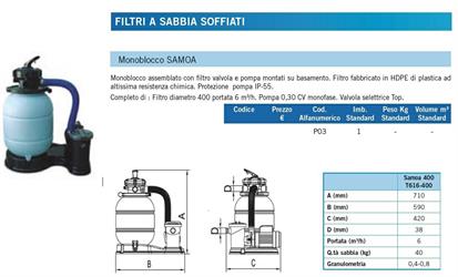 MONOBL.C/POMPA MF 6 mc/h; 400d.    SAMOA                          22